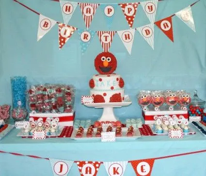 Decoración de Elmo para fiestas infantiles - Decoracion - EstiloPeques