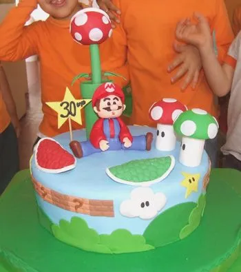 Fiestas infantiles: Modelo de torta de Super Mario Bros | Web Del Bebé