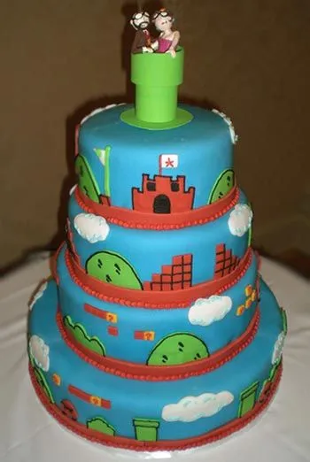 Fiestas Infantiles: Modelos de tortas infantiles de Mario Bros ...