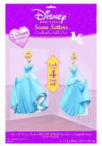  ... Fiestas infantiles Princesas Disney Escena de pared de Cenicienta