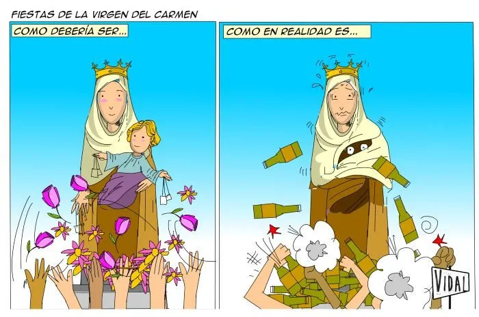 Fiestas de la Virgen del Carmen | Caricatura Vidal | EL UNIVERSAL ...