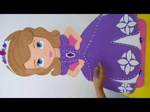 Figura en foami princesa sofia - YouTube