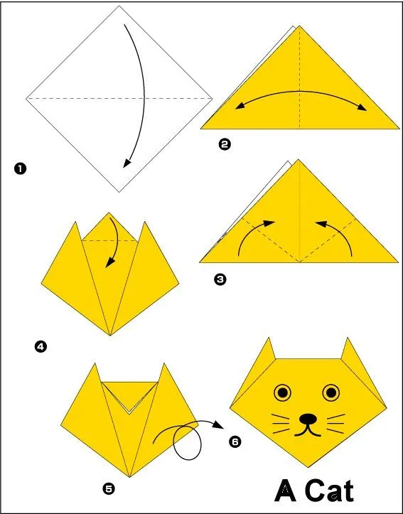Pasos para hacer figuras de origami - Imagui