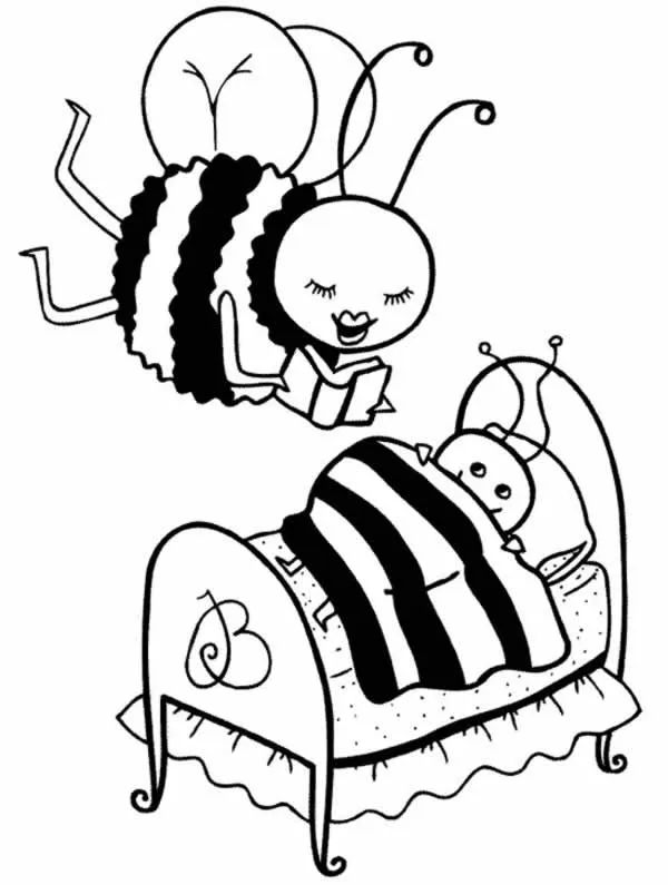Dibujos para colorear de Abejas, Plantillas para colorear de Abejas Dibujos para colorear de Abejas, Plantillas para colorear de Abejas