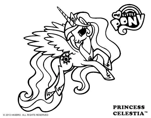Figuras de celestia de My Little Pony para colorear - Imagui ...