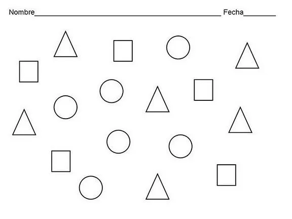 Figuras geometricas preescolar para colorear - Imagui