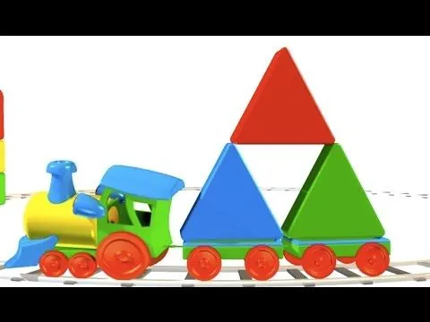 Figuras geométricas para niños - Triángulo - Trenes para niños ...