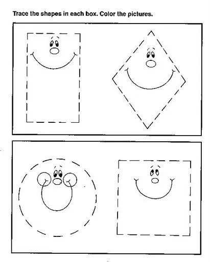 Figuras geometricas para colorear en preescolar - Imagui