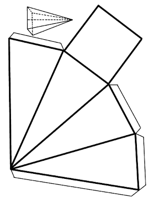 Chicos y chicas de primaria: Armado de pirámide con base cuadrada
