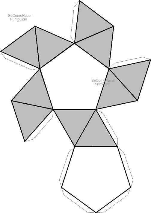 Figuras geométricas tridimensionales para armar con nombres - Imagui