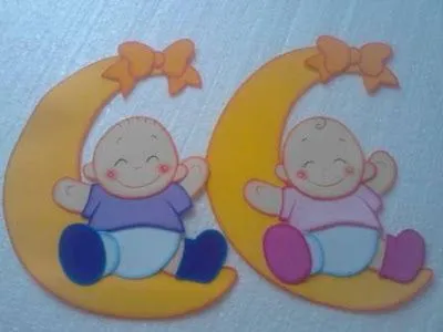 Figuras de Goma Eva (Foami) para Baby Shower