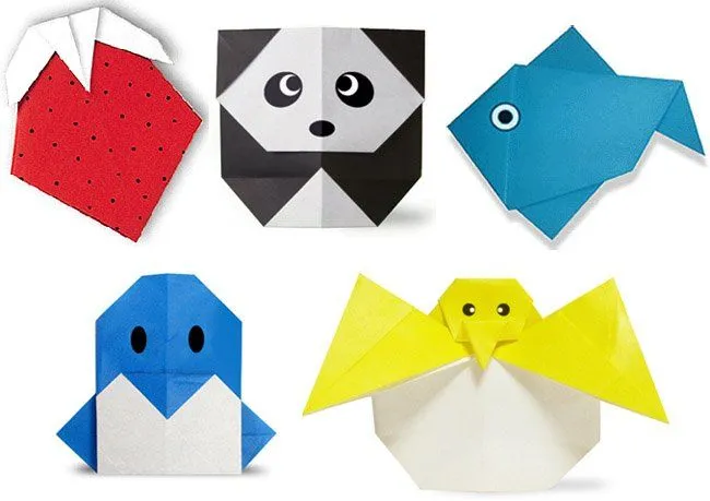 Figuras de origami para hacer con los niños