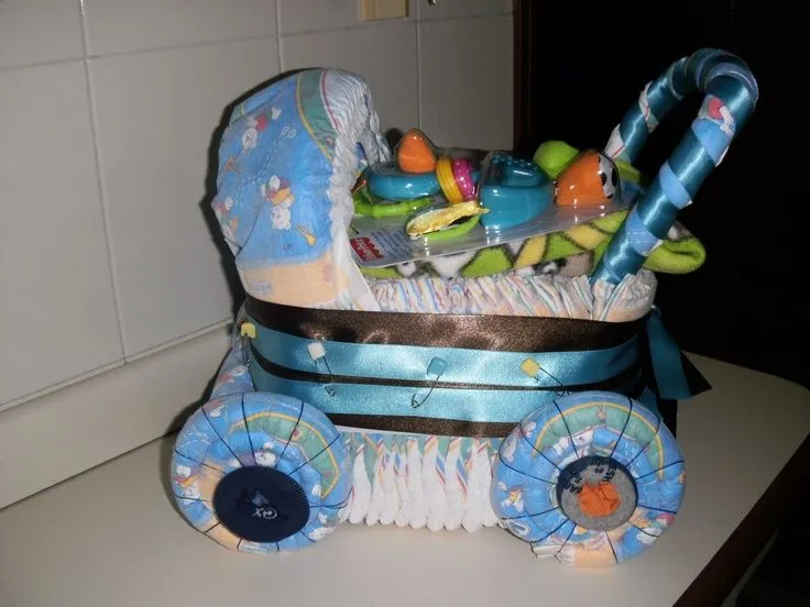 Figuras a pañales on Pinterest | Guitar Diaper Cakes, Diapers and ...