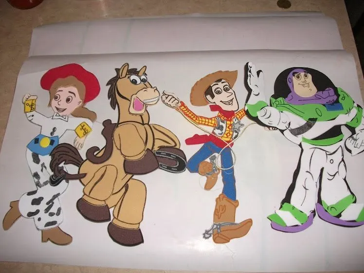 Figuras en fomi de Toy Story - Imagui