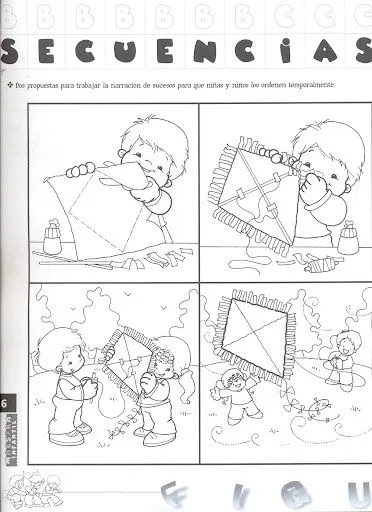 una cometa tags 7 colorear maestra infantil revista figuras secuencia ...