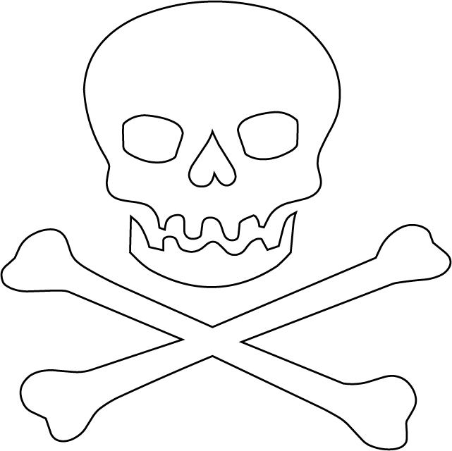 Dibujos de calaveras piratas para imprimir - Imagui