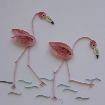 Filigrana de papel | Quilled Birds | Pinterest | Flamingos and ...