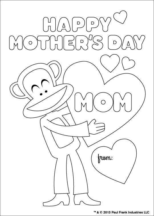 Fill out one of these for mom! #MothersDay | Paul Frank Love ...