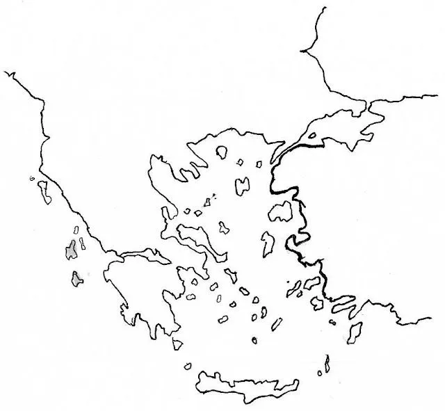 Mapa mudo de grecia antigua - Imagui