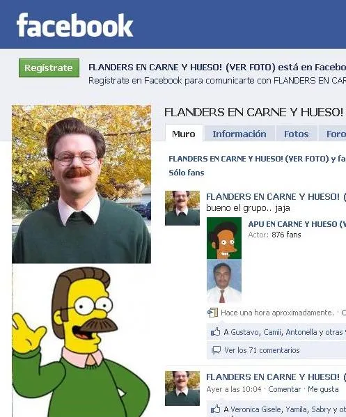 Flanders de carne y hueso tiene su perfil en Facebook – BLOGERIN