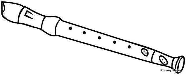 La flauta dulce para dibujar - Imagui