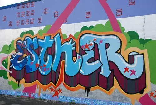 Esther en grafitis - Imagui