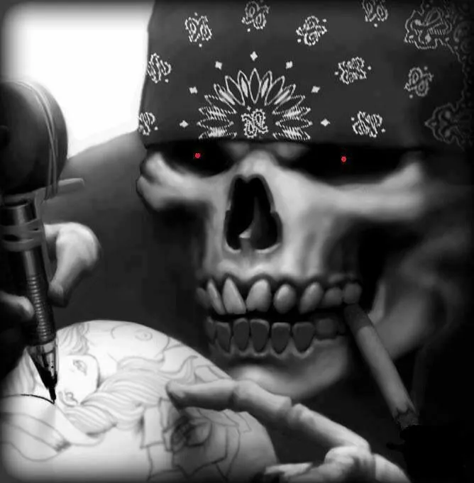 Cholo skull | Cool | Pinterest