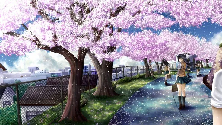 Flor de Cerezo anime, paseo. | Flor de Cerezo | Pinterest | Cherry ...