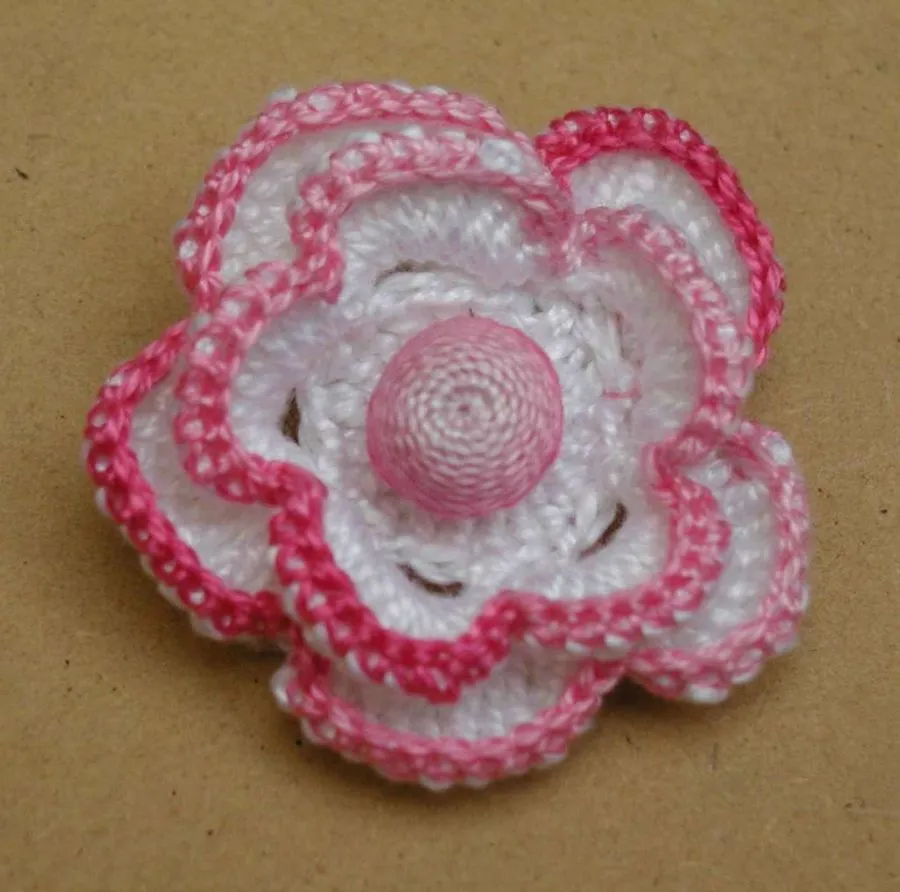 Flor en crochet con bonorita | Manualidades