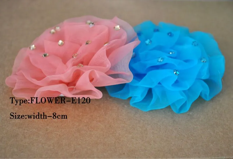 Flower-e120 Color de butilo de artesanías de tela flores / hechos ...