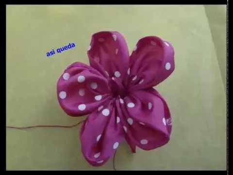 flor de liston para el cabello - YouTube