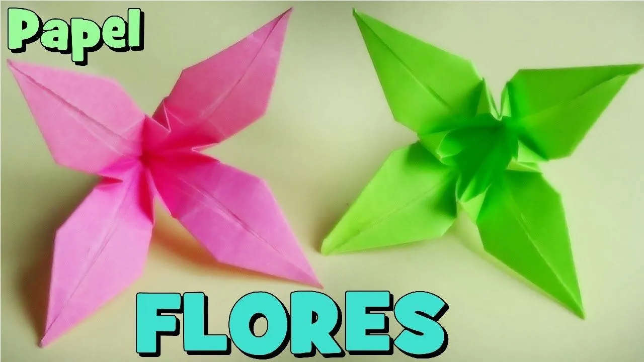 Cómo hacer una Flor de Papel - Origami Lirio - YouTube