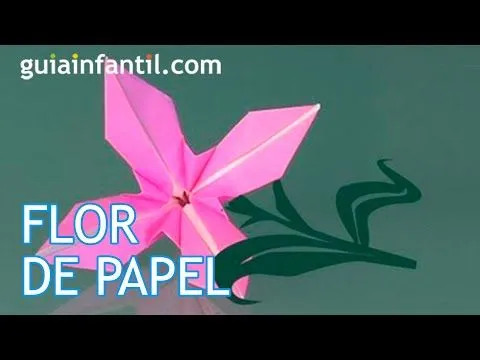 Cómo hacer una flor de papel, origami - YouTube