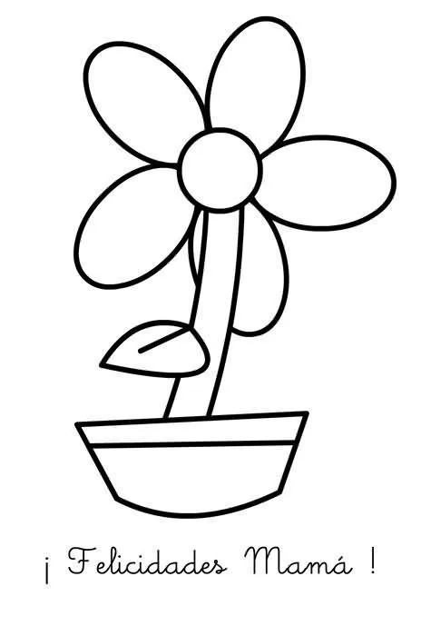 Dibujos para colorear de partes de una flor - Imagui