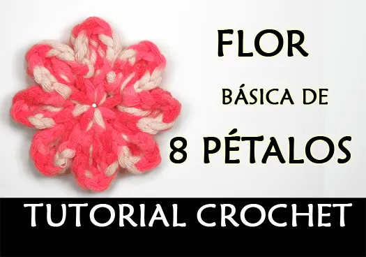 flor de ocho petalos a crochet | facilisimo.com