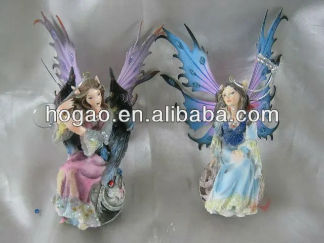 Flor de la resina de hadas del ángel figurines-Artesanía Imitación ...