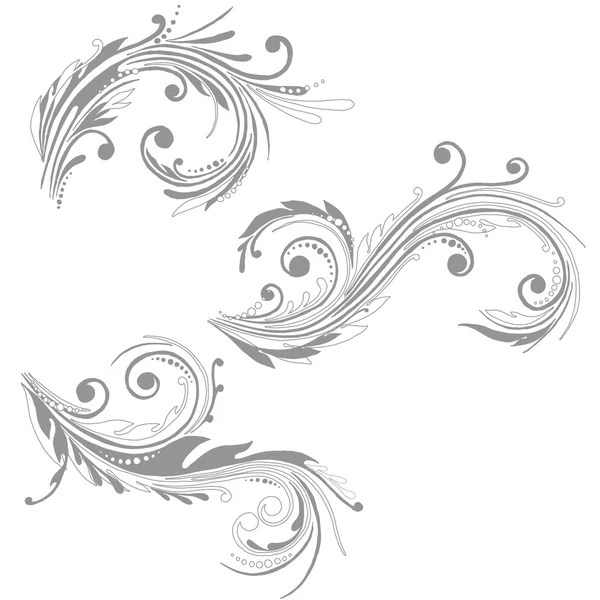 Floral silhouette, element for design. | Vector stock © Kostsina ... Floral silhouette, element for design. | Vector stock © Kostsina ...