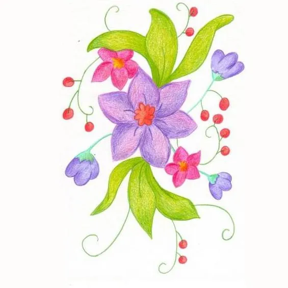 Dibujos a color ♥: ♥ Flores a color ♥