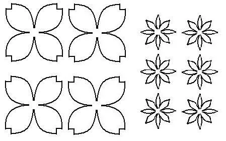 AS FLORES: Moldes de flores de papel