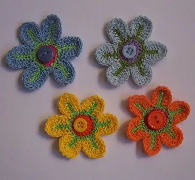 Flores a Crochet: Flores Tejidas de Ganchillo