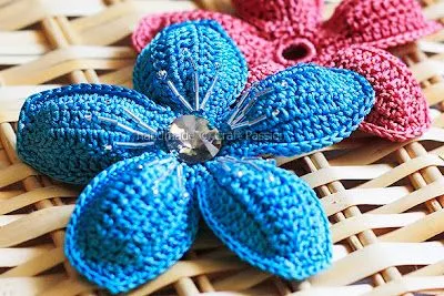 Flores a crochet paso a paso : cositasconmesh