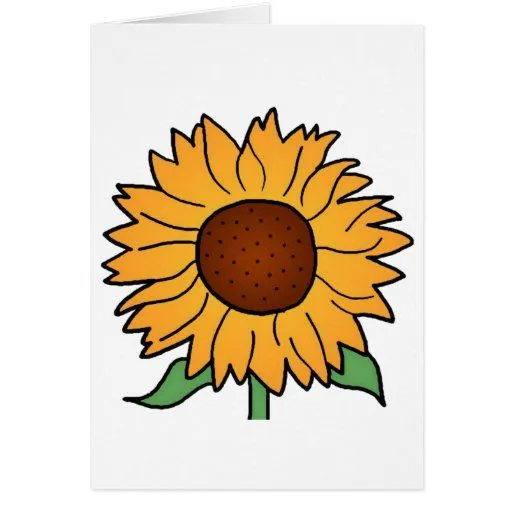 Flores del dibujo animado, girasol floral del vera tarjeta | Zazzle Flores del dibujo animado, girasol floral del vera tarjeta | Zazzle
