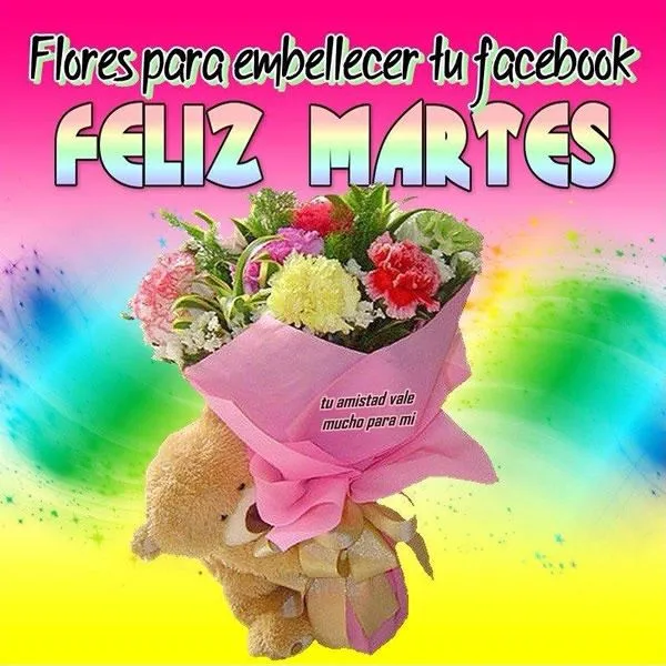 Flores para embellecer tu facebook, Feliz Martes imagen #5149