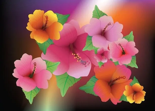 Flores exóticas | Descargar Vectores gratis