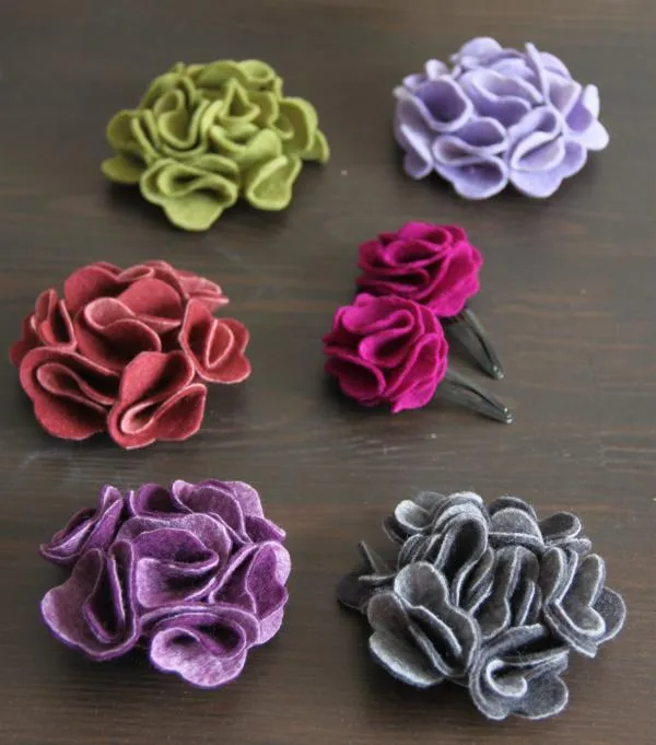 Flores de fieltro - Paperblog