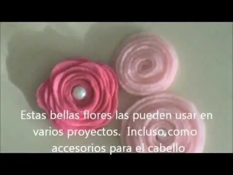 Flores de Fieltro Tutorial - Scrapbook - YouTube