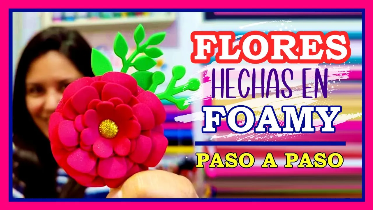 flores en Foamy paso a paso para decorar super fácil - Creativa flores en Foamy paso a paso para decorar super fácil - Creativa