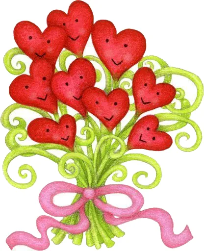 Flores con forma de corazon para imprimir-Imagenes y dibujos para ...