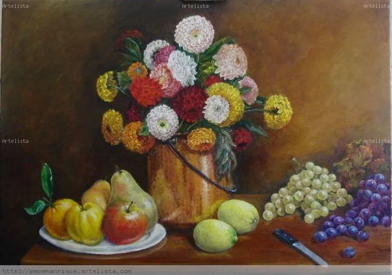 Flores, frutas y cobre Pepe Manrique - Artelista.com