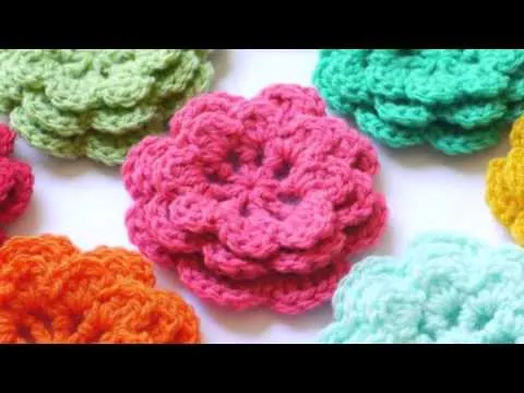 Flores de Ganchillo 1 - YouTube